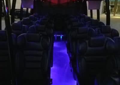 AET MiniBus 28 passenger serving Washington DC inside